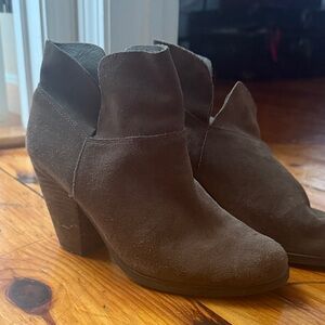 Vince Camuto Brown Suede Ankle Boots